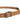 Dolce & Gabbana Brown Leather Silver Tone Metal Buckle Belt
