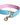 Dolce & Gabbana Pink Blue Leather Handle Bag Shoulder Strap