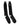 Dolce & Gabbana Black DG Logo Print Cotton Over Calf Socks
