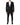 Dolce & Gabbana Black Wool Single Breasted 2 Piece Suit