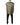 Dolce & Gabbana Brown Logo Plaque Quilted Vest Jacket