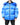 Dolce & Gabbana Blue Logo Full Zip Hooded Quilted Jacket