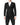Dolce & Gabbana Black MARTINI Double Breasted Coat Blazer