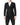 Dolce & Gabbana Black MARTINI Double Breasted Coat Blazer