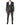 Dolce & Gabbana Black Gray MARTINI Jacquard Men 3 Piece Suit