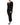 Dolce & Gabbana Black Mesh Trim Bodycon Long Sheath Dress