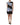 Dolce & Gabbana Black Blue Sleeveless Denim Mini Dress