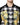 Dolce & Gabbana Black White Check Floral Button Down Jacket