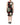 Dolce & Gabbana Black Floral Print Sleeveless Sheath Dress