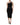 Dolce & Gabbana Black Viscose One Shoulder Zipper Sheath Dress