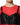 Dolce & Gabbana Red Black Bustier Detailing Long Sleeves Top