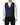 Dolce & Gabbana Blue Stripes Wool Formal Men Waistcoat Vest