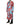 Dolce & Gabbana Blue Red Coral Print Wrap Robe Coat Jacket
