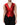 Dolce & Gabbana Red Black Button Down Sleeveless Vest Top