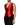 Dolce & Gabbana Red Black Button Down Sleeveless Vest Top