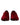 Dolce & Gabbana Red Cotton Velvet Slip On Loafers Formal Shoes