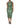 Dolce & Gabbana Green Cotton Floral Lace Sheath Midi Dress