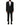 Dolce & Gabbana Black Wool 2 Piece Single Breasted Suit