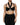 Dolce & Gabbana Black Cropped Viscose Halter Bustier Top