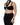 Dolce & Gabbana Black Cropped Viscose Halter Bustier Top