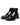 Dolce & Gabbana Black Leather Logo Ankle Boots Lace Up Shoes