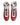 Dolce & Gabbana Red Quilted Leather Lace Up Sneakers Shoes