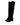 Dolce & Gabbana Black Suede Leather Knee High Boots Shoes
