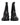 Dolce & Gabbana Black Leather Mid Calf Boots Flats Shoes