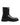 Dolce & Gabbana Black Leather Mid Calf Boots Flats Shoes