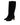 Dolce & Gabbana Black Suede Leather Knee High Boots Shoes