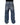 Dolce & Gabbana Blue Tattered Cotton Logo Plaque Denim Jeans