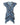 Philosophy di Lorenzo Serafini Blue Patterned Layered Short Sleeves Mini Dress