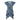Philosophy di Lorenzo Serafini Blue Patterned Layered Short Sleeves Mini Dress