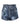 Dolce & Gabbana Blue Floral Print Denim Cotton Hot Pants Shorts
