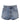 Dolce & Gabbana Blue Logo Plaque Denim Cotton Hot Pants Shorts