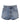 Dolce & Gabbana Blue Logo Plaque Denim Cotton Hot Pants Shorts