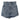 Dolce & Gabbana Blue Floral Print Denim Cotton Hot Pants Shorts