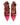 Prosperine Red Gold Studded Pointed Toe Ballet Flats Shoes