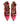 Prosperine Red Gold Studded Pointed Toe Ballet Flats Shoes