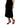 Dolce & Gabbana Black High Waist Fit Flared Midi Skirt