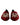 Dolce & Gabbana Black Red Velvet Embellished Slip On Shoes