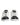 Dolce & Gabbana White Black Leather Portofino Sneaker Shoes