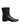 Dolce & Gabbana Black Leather Flats Logo Short Boots Shoes