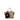 Fendi Black Leather Keychain