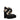 Jimmy Choo Black Satin Platform Sandals
