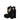 Jimmy Choo Black Satin Platform Sandals