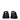 Versace Black Leather Slip-On Loafers
