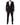 Dolce & Gabbana Dark Gray Jacquard Single Breasted 2 Piece Suit