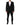 Dolce & Gabbana Black Cotton Single Breasted 2 Piece Suit