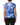 Dolce & Gabbana Blue White Cotton Logo Plaque Women Tank Top